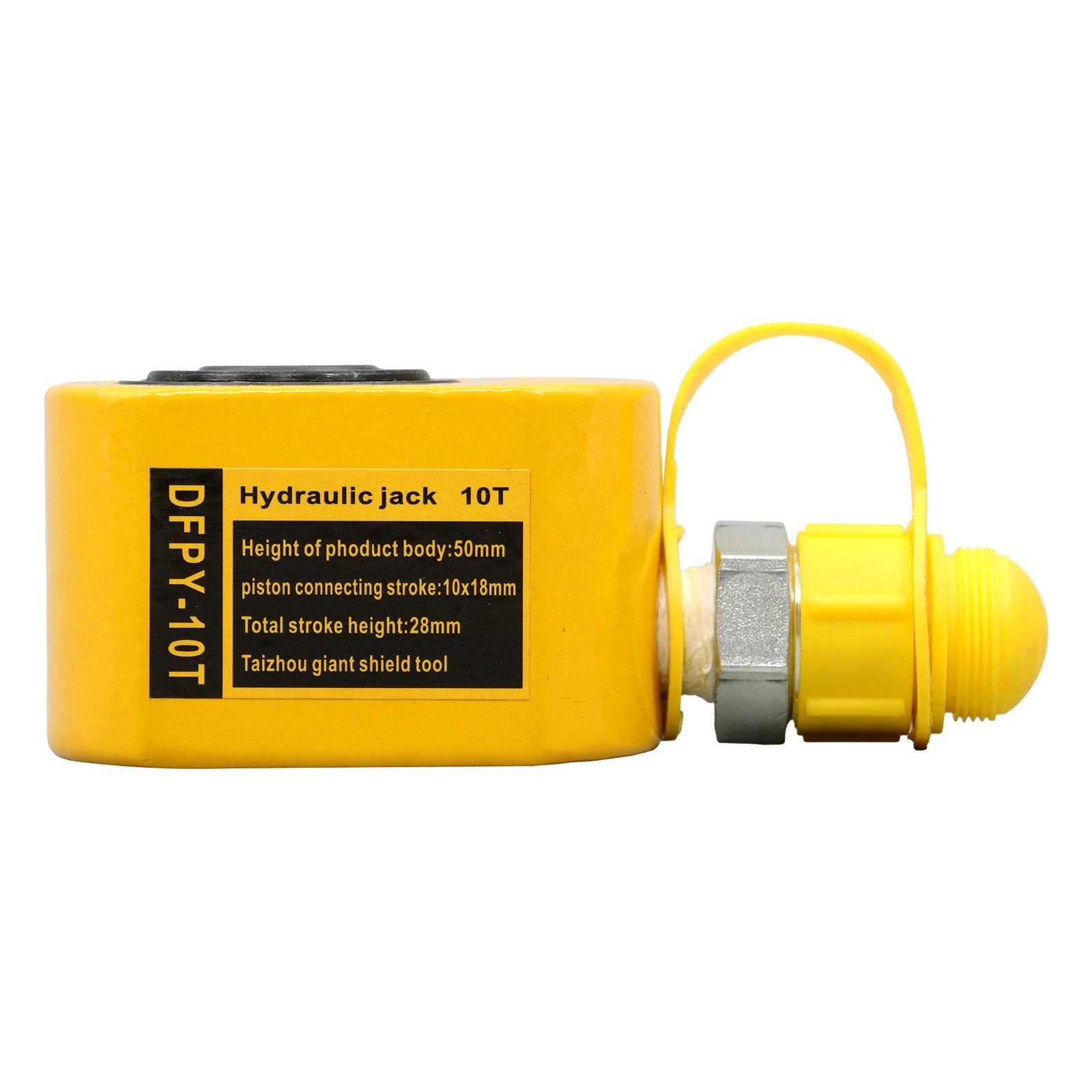 Mini Portable Hydraulic Ram Jack 10Ton Hydraulic Cylinder 1" Stroke Lifting