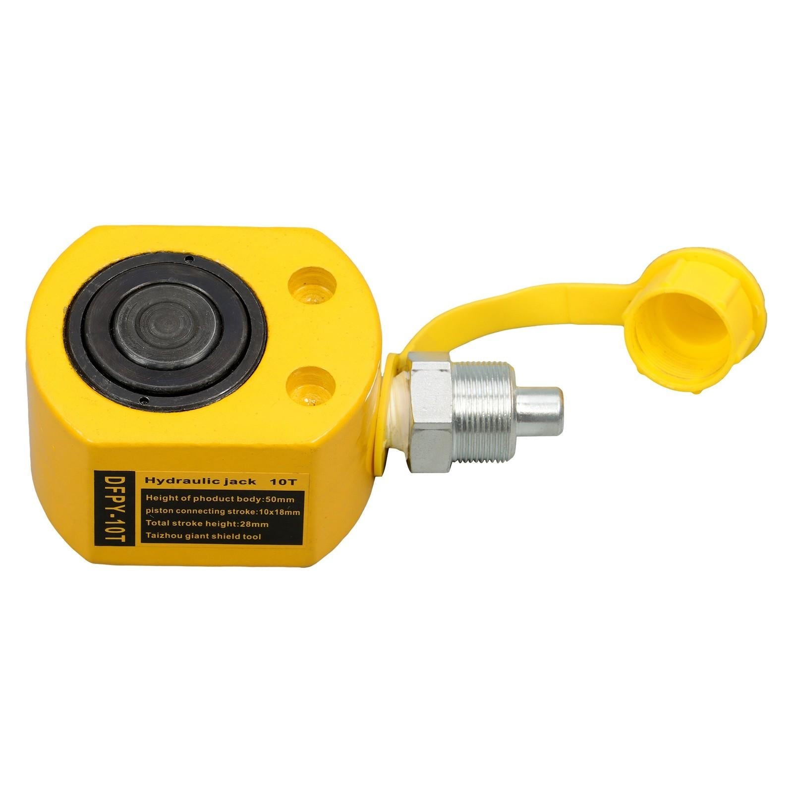 Mini Portable Hydraulic Ram Jack 10Ton Hydraulic Cylinder 1" Stroke Lifting