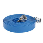 1-1/2" x 100 FT PVC Irrigation Discharge Hose W/Aluminum Connectors For Pools