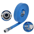 1-1/2" x 100 FT PVC Irrigation Discharge Hose W/Aluminum Connectors For Pools