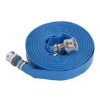 PVC Irrigation Discharge Hose W/Aluminum Connectors For Pools 1-1/2" x 100 FT