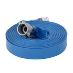 PVC Irrigation Discharge Hose W/Aluminum Connectors For Pools 1-1/2" x 100 FT