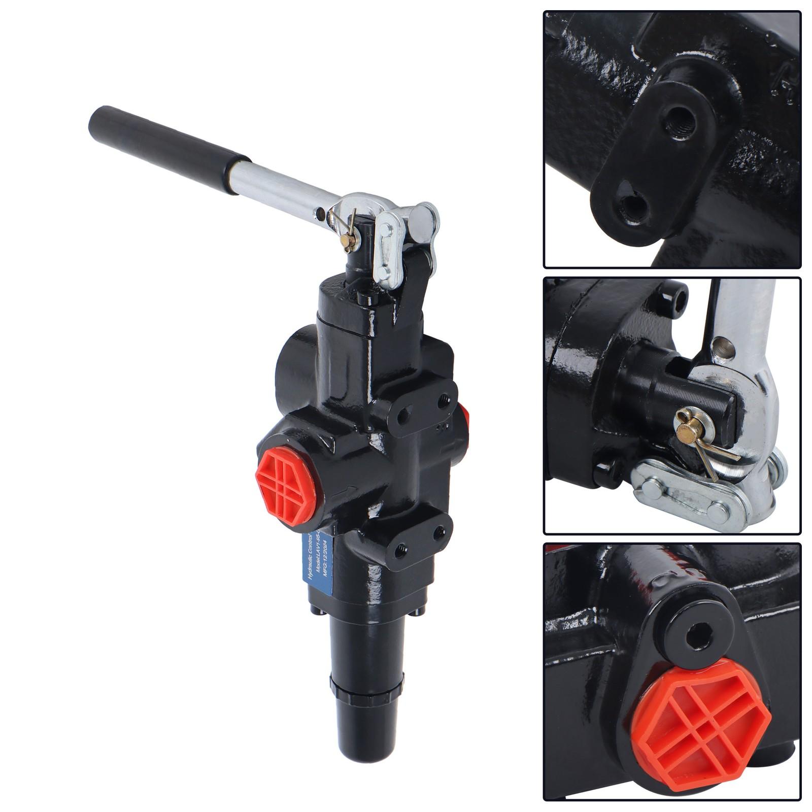 25GPM Hydraulic Log Splitter Valve NPT AB1/2” 3500PSI Adjustable Deten