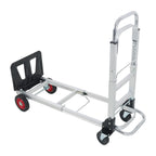 2 In 1 400Lbs Hand Truck Folding Dolly Cart Portable Trolley Heavy Duty Aluminum