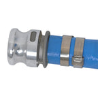 1.5" x 100' Blue PVC Backwash and Discharge Hose For Swimming Pools W/ Fittings