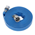 1.5" x 100' Blue PVC Backwash and Discharge Hose For Swimming Pools W/ Fittings