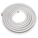 White 1/4" - 3/8" Dia. 25 Feet Install Kit For Mini Split Heat Pump Systems