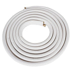 White 1/4" - 3/8" Dia. 25 Feet Install Kit For Mini Split Heat Pump Systems
