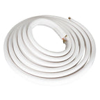 White 1/4" - 3/8" Dia. 25 Feet Install Kit For Mini Split Heat Pump Systems