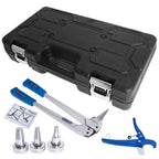 Pex Expander Expansion Tool Kit with 1/2" 3/4" 1" Expansion Head Hard Housing