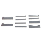 17 pcs Hardened Steel Precision Angle Block 1/4 to 45 Degree Set Accuracy .0003"