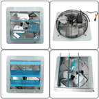 Aluminum High Speed 14 Inch Shutter Exhaust Fan Wall Mounted Greenhouse Garage