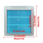Aluminum High Speed 14 Inch Shutter Exhaust Fan Wall Mounted Greenhouse Garage