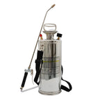 2 Gallon Pump Sprayer For Lawn Garden W/ Reinforced Hose Stainless Steel Sprayer
