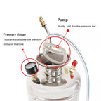 2 Gallon Pump Sprayer For Lawn Garden W/ Reinforced Hose Stainless Steel Sprayer