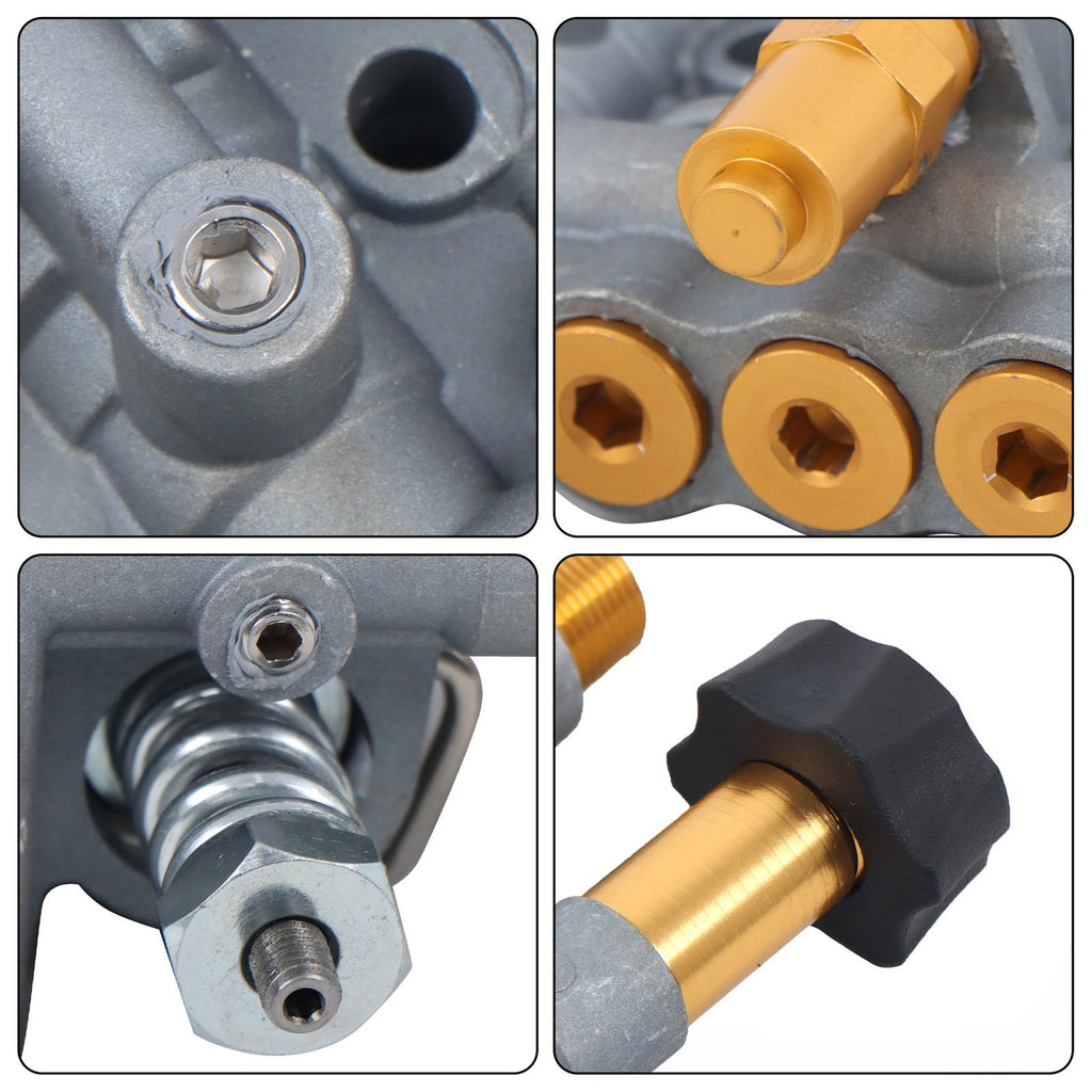 Sliver Pressure Washer Pump Manifold Kit 7108366 With Mounting Bolt Washer Pump