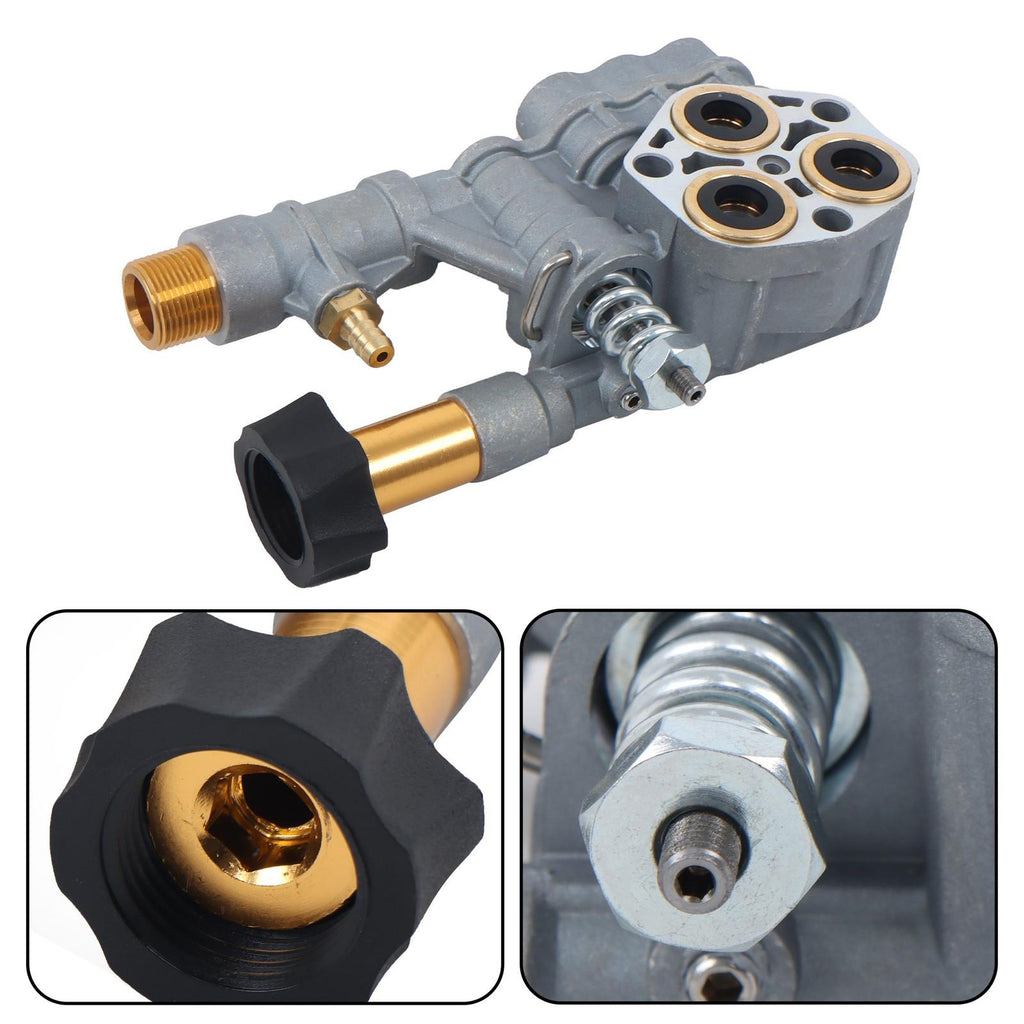 Sliver Pressure Washer Pump Manifold Kit 7108366 With Mounting Bolt Washer Pump