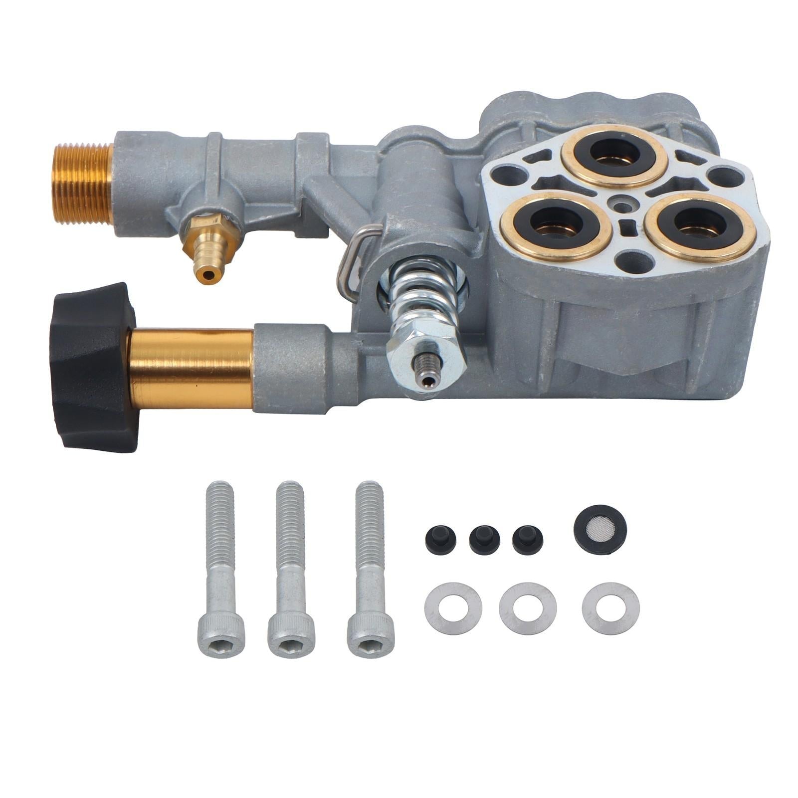 Sliver Pressure Washer Pump Manifold Kit 7108366 With Mounting Bolt Washer Pump