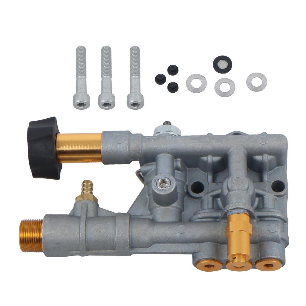 Sliver Pressure Washer Pump Manifold Kit 7108366 With Mounting Bolt Washer Pump