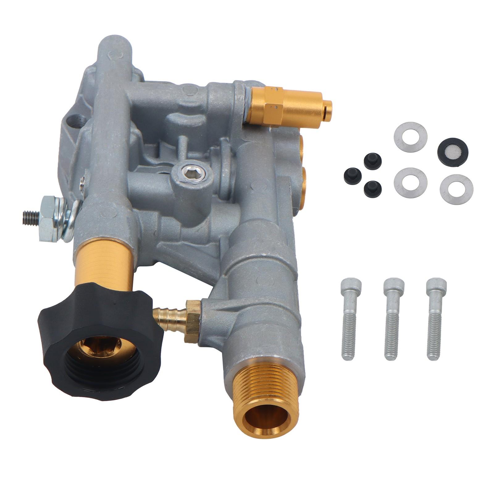 Sliver Pressure Washer Pump Manifold Kit 7108366 With Mounting Bolt Washer Pump