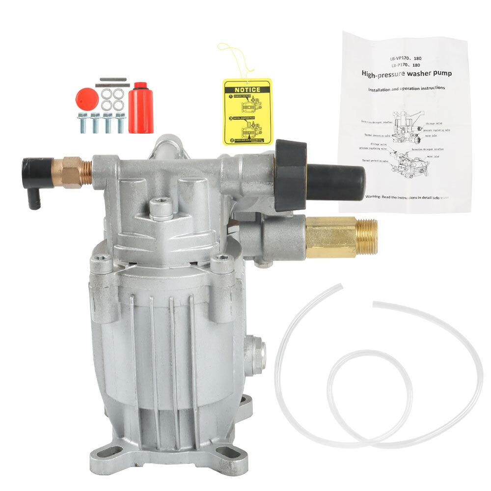 3000 PSI Universal Pressure Washer Pump 3/4 Horiz Shaft MAX 2.5 GPM Oil Sealed