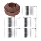 49FT 4" Garden Landscape Edging No Dig Lawn Edging Border With 75 8-In Spikes
