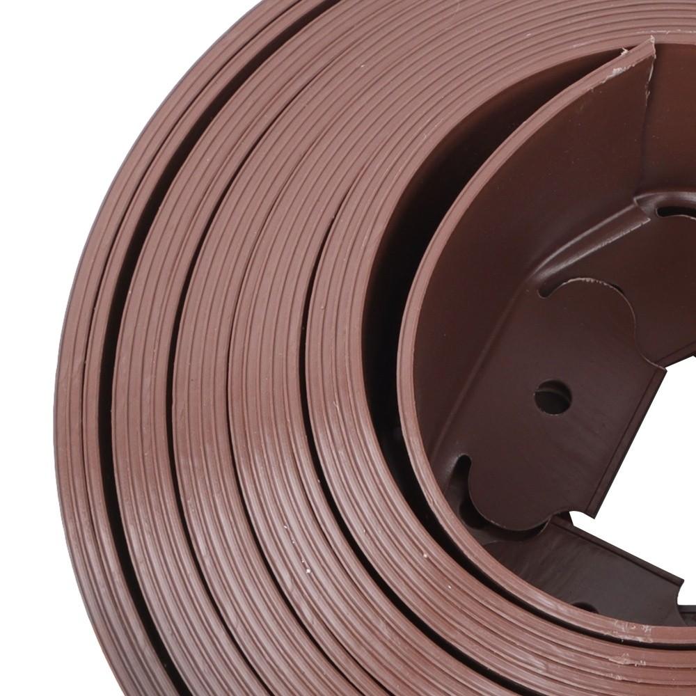 49FT 4" Garden Landscape Edging No Dig Lawn Edging Border With 75 8-In Spikes