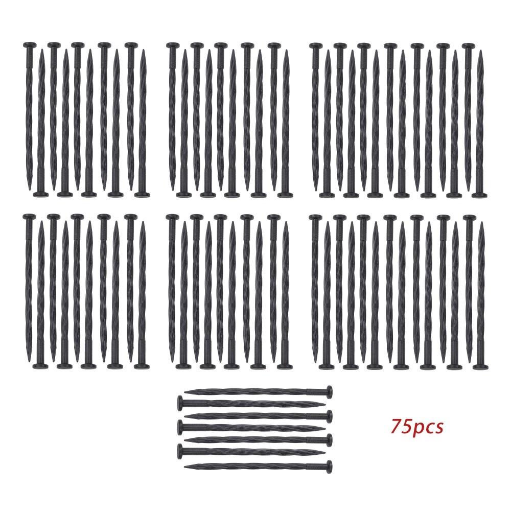 49FT 4" Garden Landscape Edging No Dig Lawn Edging Border With 75 8-In Spikes