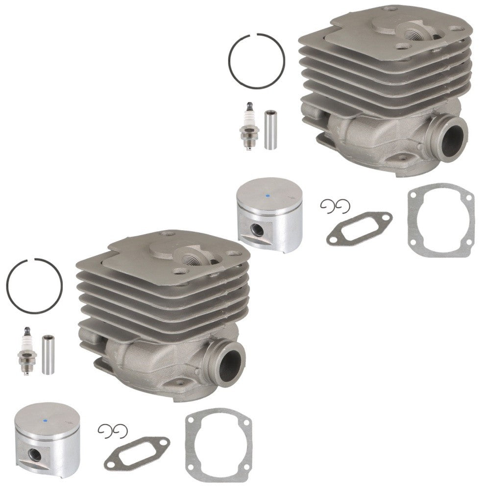 2 Pack 52 MM Cylinder Piston Kit For Husqvarna 361 365 371 372 372xp 371K