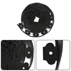 49FT 4" Black Garden Landscape Edging No Dig Lawn Edging Border W/75 8-In Spikes
