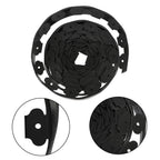 49FT 4" Black Garden Landscape Edging No Dig Lawn Edging Border W/75 8-In Spikes