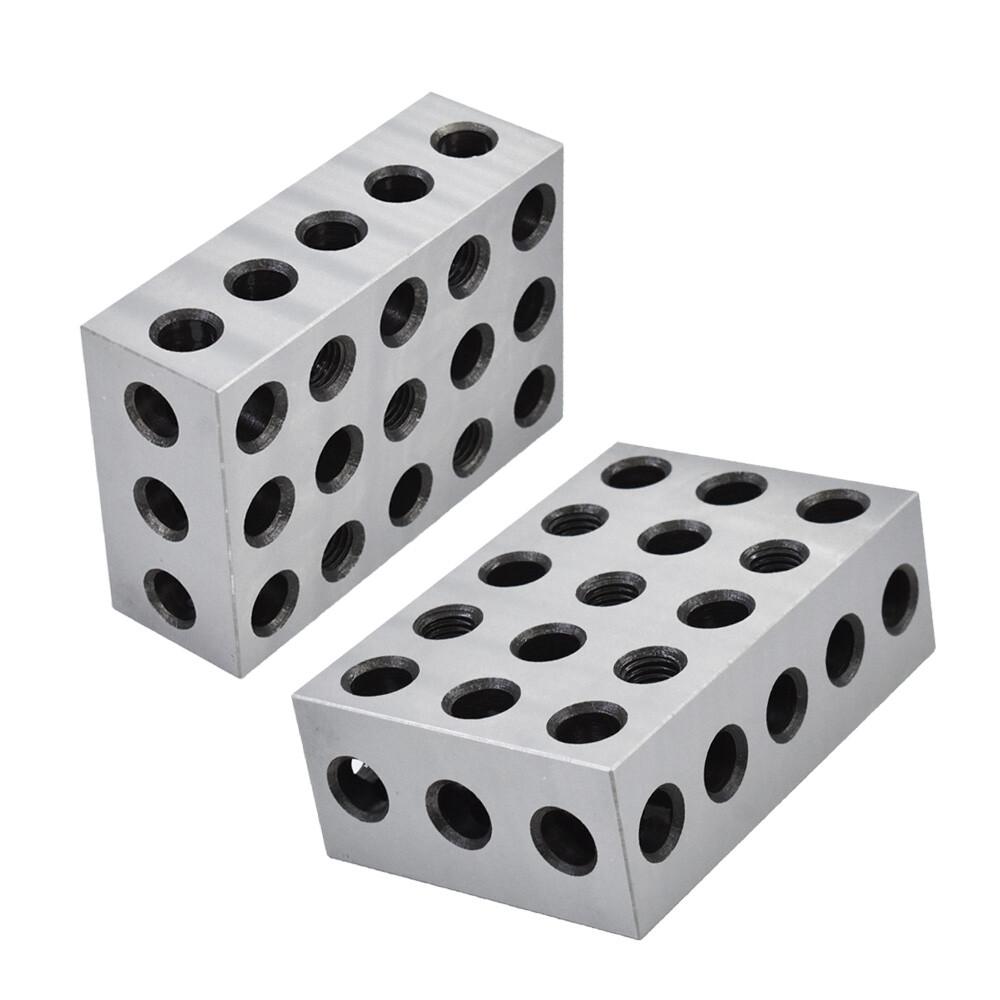 2-4-6 Blocks 23 Holes Matched Pair Machinist 246 Jig Ultra Precision .0002" New