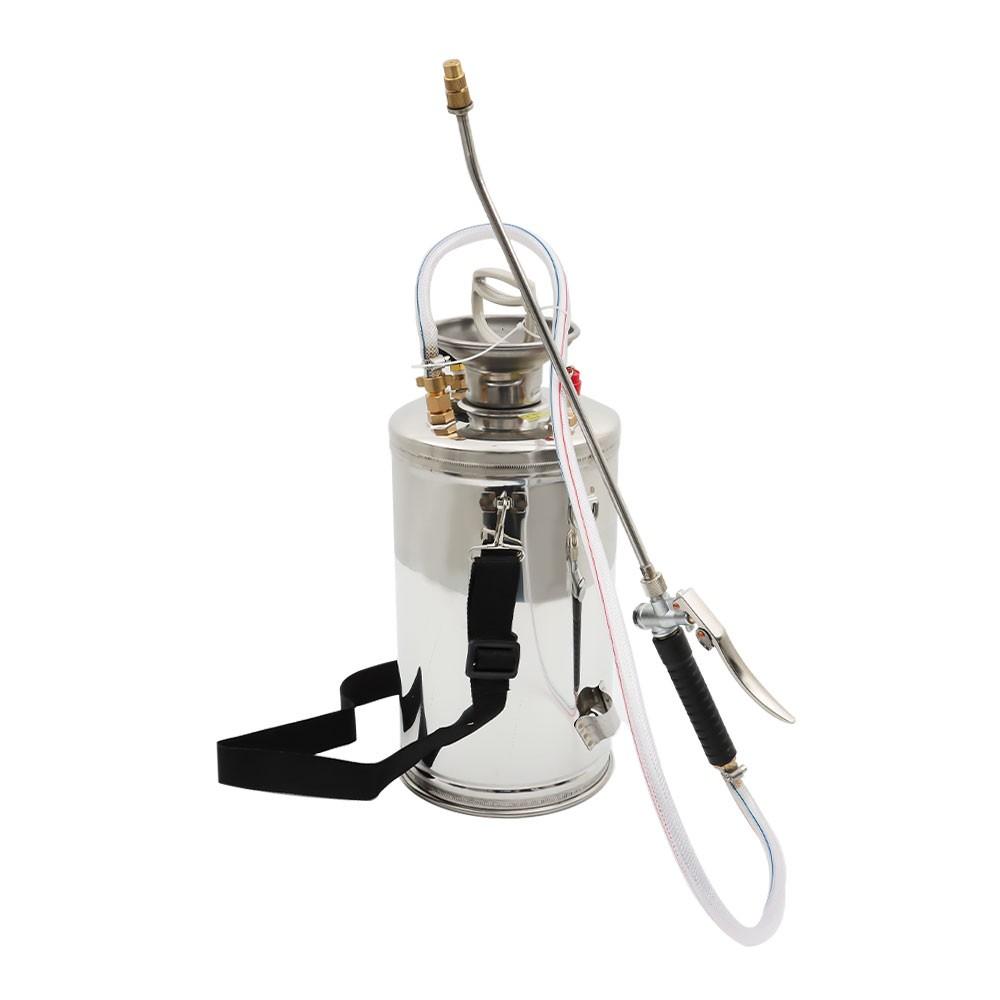New Garden Pump Sprayer 1.5 Gallon Stainless Steel Sprayer 6L W/ Reinforced Hose