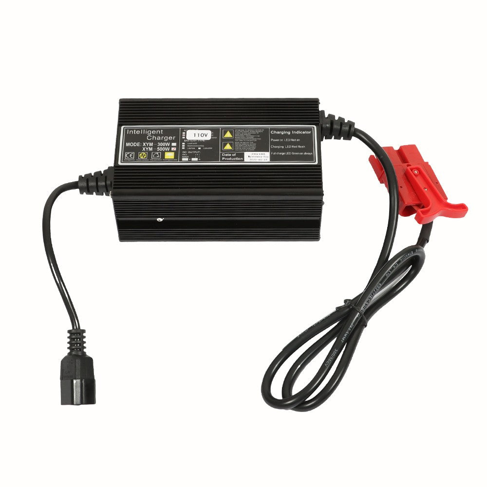 Red 24V Floor Scrubber Pallet Jack Battery Recharger With SB120 120A Connector