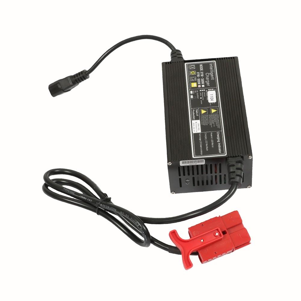 Red 24V Floor Scrubber Pallet Jack Battery Recharger With SB120 120A Connector
