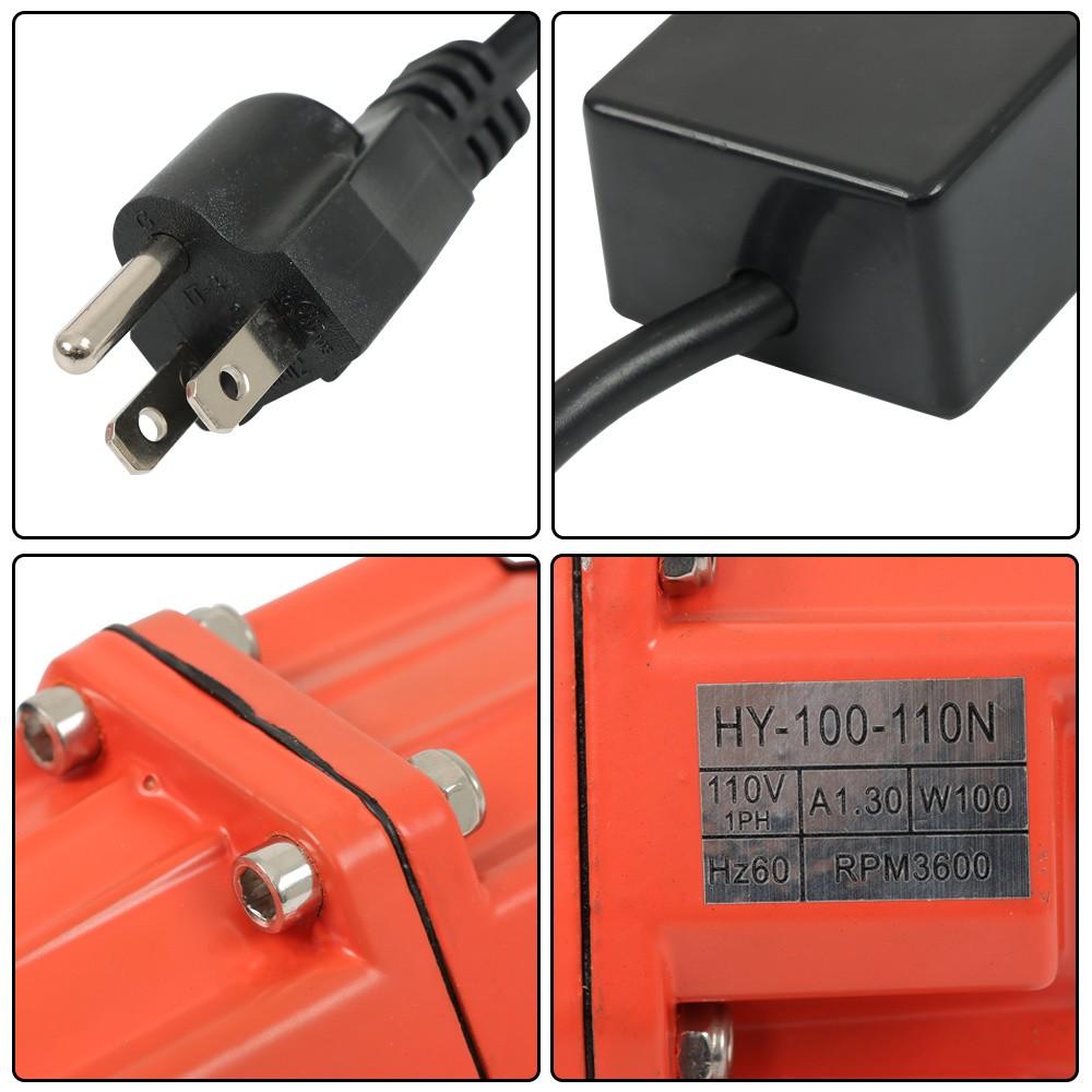 Concrete Vibrator Motor 100W Single Phase Concrete Electric Vibrating Motor 110V