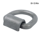 8 Pcs 3/4 Inch Heavy Duty Weld-On Forged D Ring Fracture Strength 26,500lbs