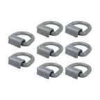 8 Pcs 3/4 Inch Heavy Duty Weld-On Forged D Ring Fracture Strength 26,500lbs