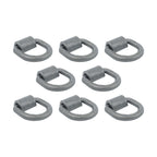 8 Pcs 3/4 Inch Heavy Duty Weld-On Forged D Ring Fracture Strength 26,500lbs