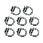 8 Pcs 3/4 Inch Heavy Duty Weld-On Forged D Ring Fracture Strength 26,500lbs