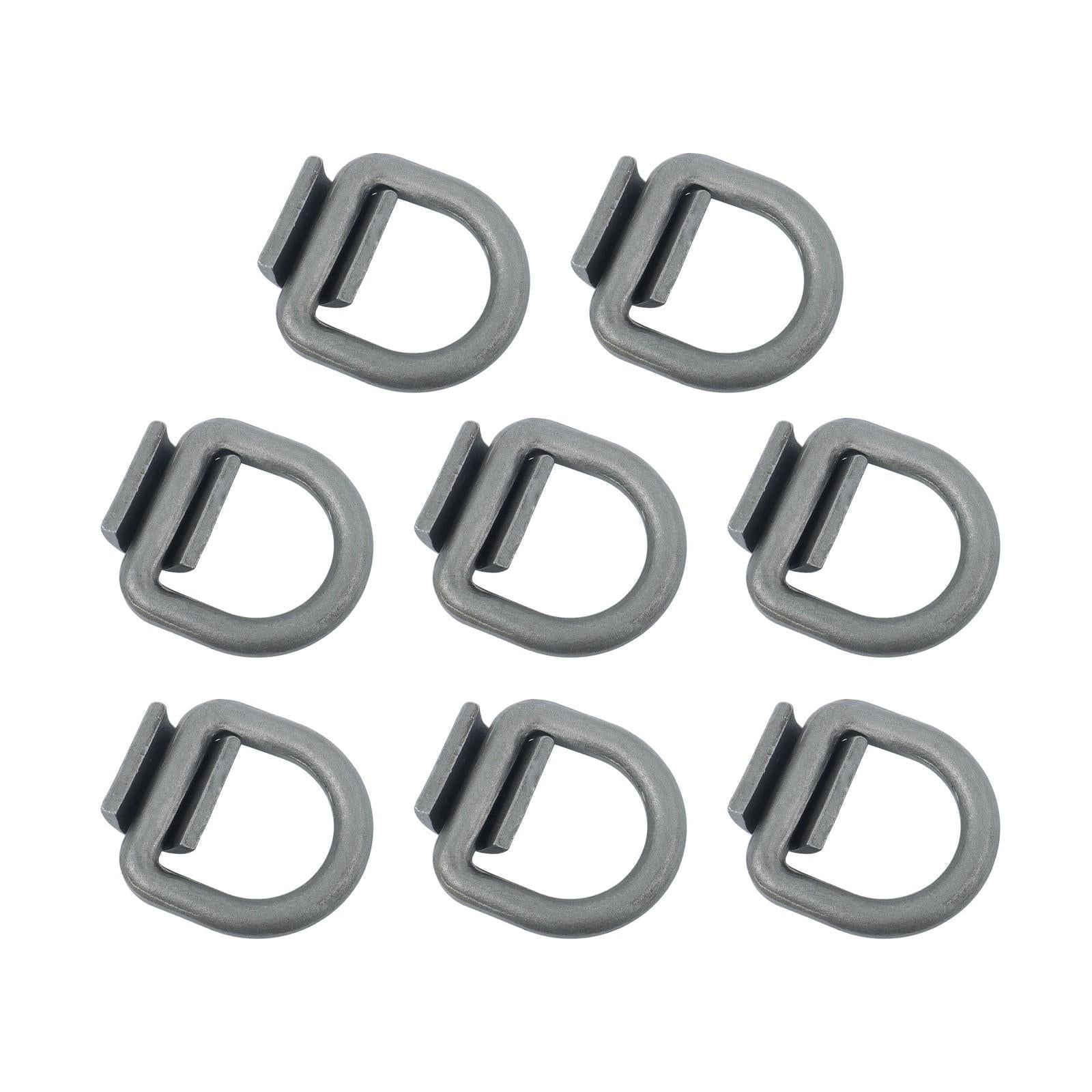 8 Pcs 3/4 Inch Heavy Duty Weld-On Forged D Ring Fracture Strength 26,500lbs