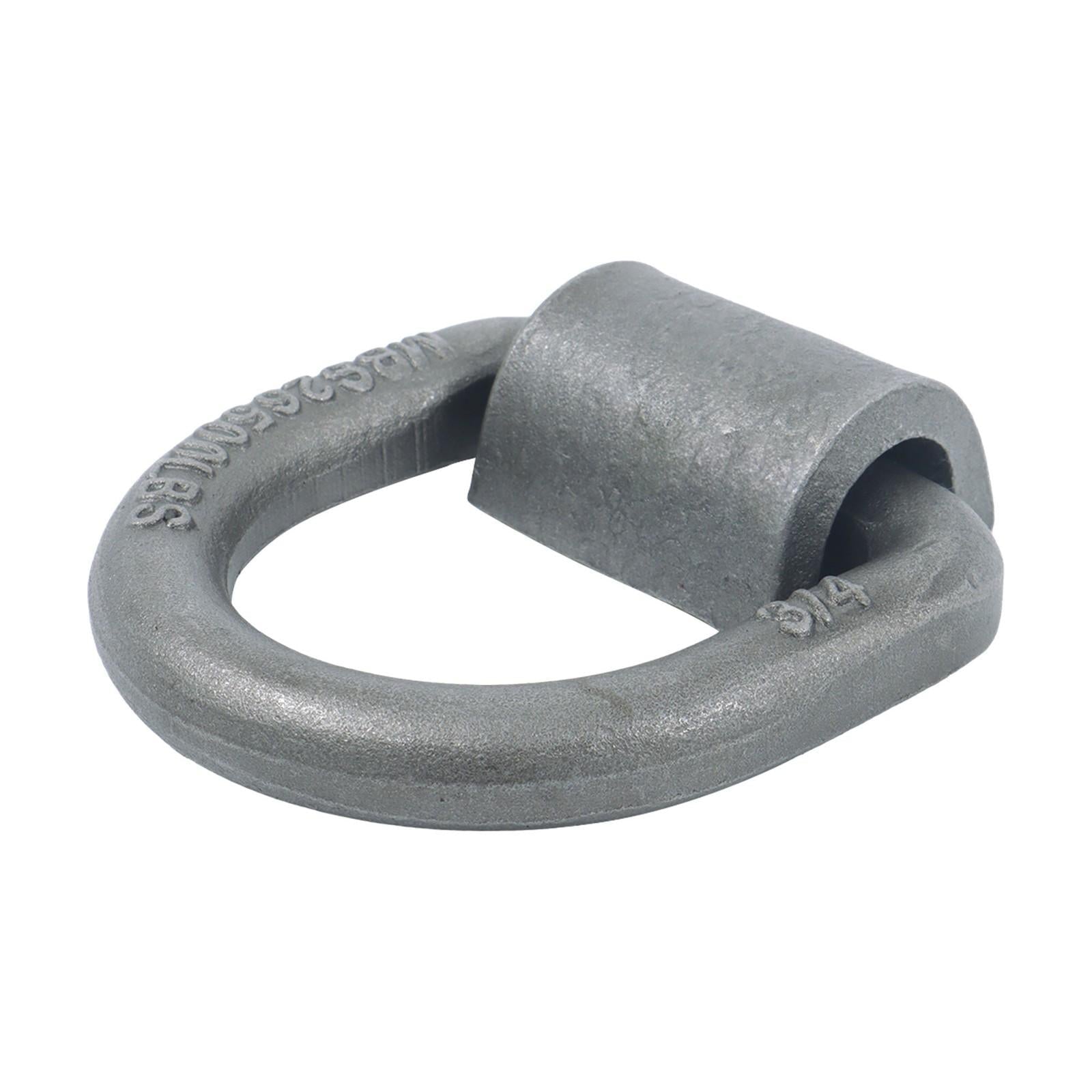 8 Pcs 3/4 Inch Heavy Duty Weld-On Forged D Ring Fracture Strength 26,500lbs