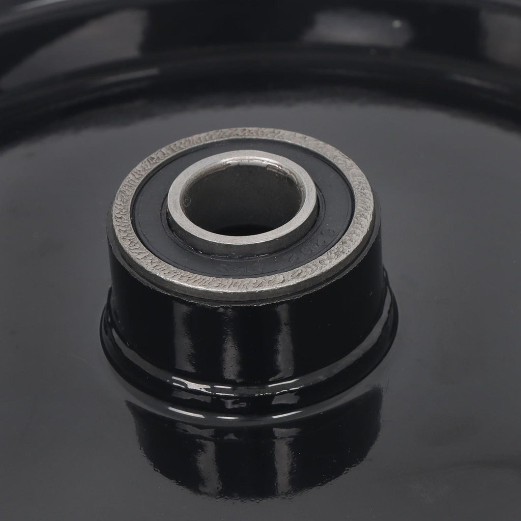 2 Pack 14.5-4.00-8" Flat Free Wheelbarrow Tire And Wheel - Solid Tire Black Hub