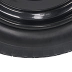 2 Pack 14.5-4.00-8" Flat Free Wheelbarrow Tire And Wheel - Solid Tire Black Hub