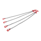 5/16" x 5' Chain Sling 11000 lbs 4 Legs G80 Lifting Chain with Grab Hooks