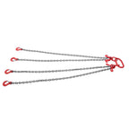 5/16" x 5' Chain Sling 11000 lbs 4 Legs G80 Lifting Chain with Grab Hooks