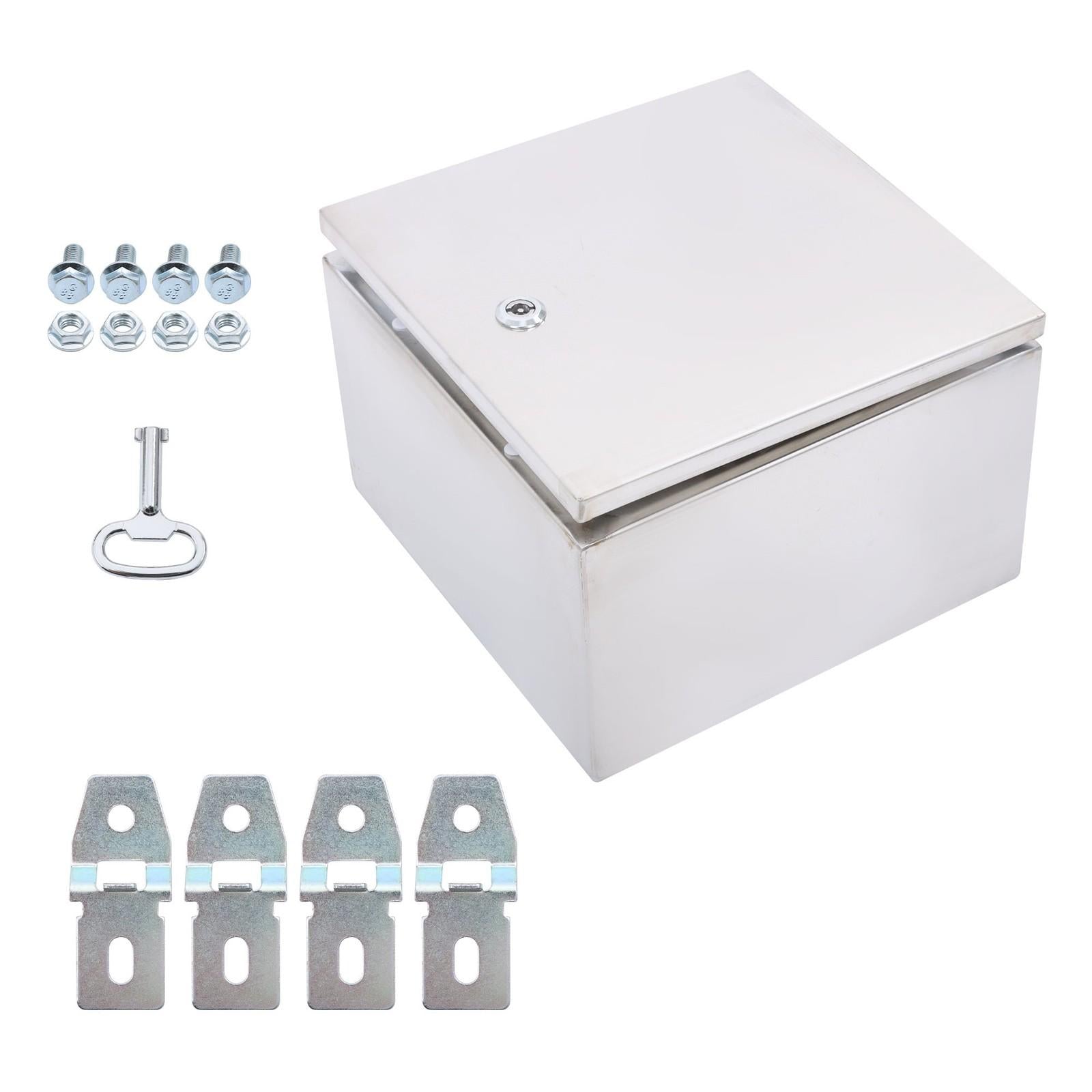 Durable 12x12x8 Stainless Steel Weatherproof Electrical Box with IP66