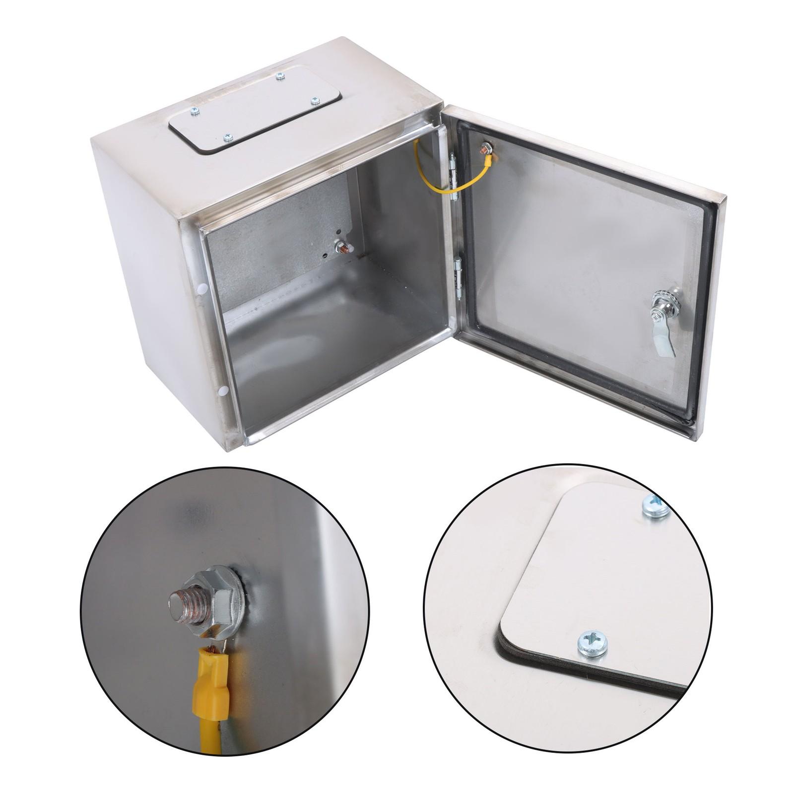 Durable 12x12x8 Stainless Steel Weatherproof Electrical Box with IP66