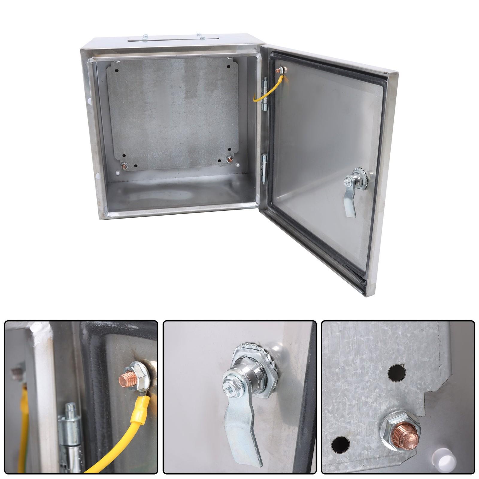 Durable 12x12x8 Stainless Steel Weatherproof Electrical Box with IP66