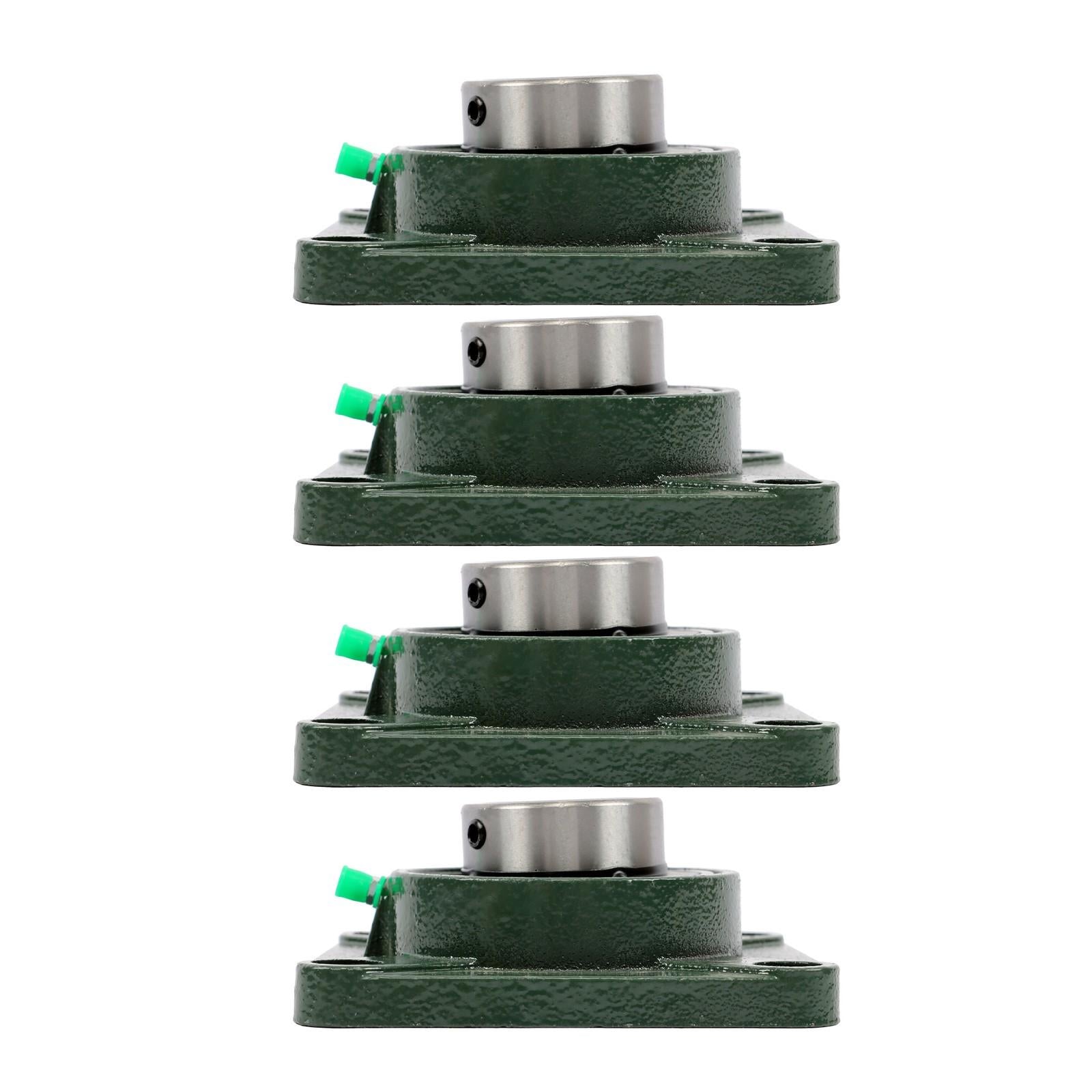 4PCS UCF208-24 Pillow Block Bearing 4-Bolt Self-Aligning 1-1/2" Bore Solid Base